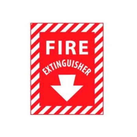 NATIONAL MARKER CO Fire Safety Sign - Fire Extinguisher - Vinyl FXPSEP